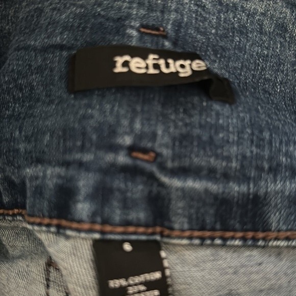 Refuge Women's High Waist Rise Jegging Skinny Distressed Stretch Denim Jeans 6 - Picture 4 of 4